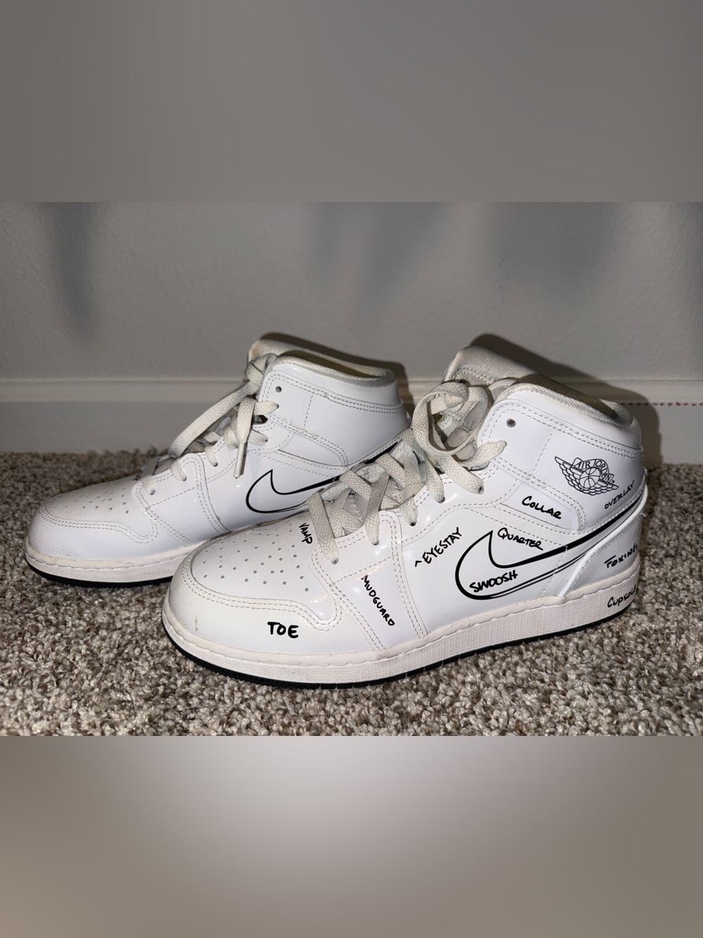 NIKE AIR JORDAN 1 MID SS (GS) SCHEMATIC -Kids-Men